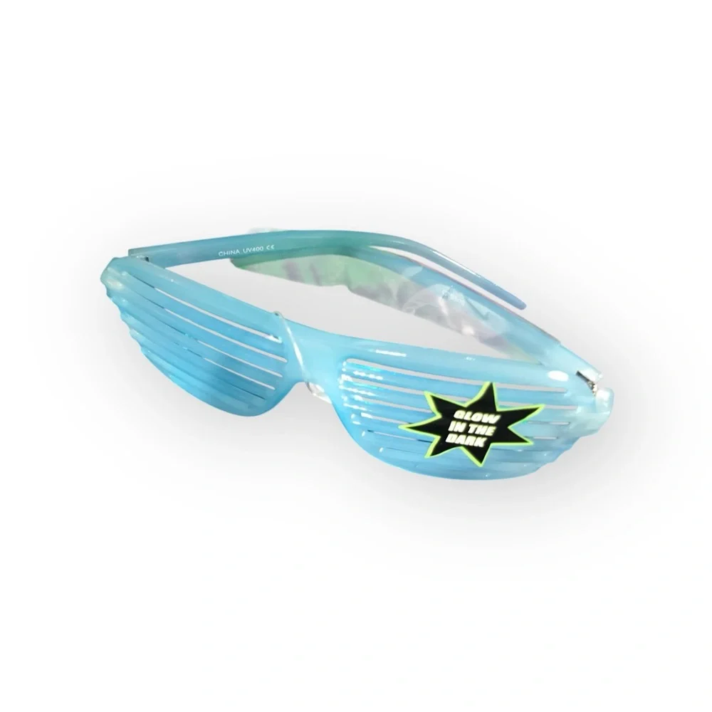 Glow In The Dark Shutter Streetwear Glasses Trending on Socials Deadstock